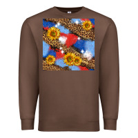 Chestnut western 4th of july seamless pattern Premium Sweatshirt - BundleAndBundleShop