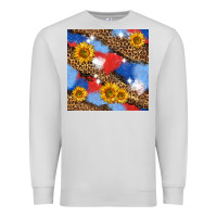Dove Grey western 4th of july seamless pattern Premium Sweatshirt - BundleAndBundleShop