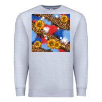 Heather Grey western 4th of july seamless pattern Premium Sweatshirt - BundleAndBundleShop