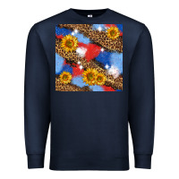 Navy western 4th of july seamless pattern Premium Sweatshirt - BundleAndBundleShop