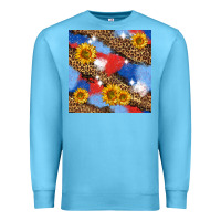 Ocean Blue western 4th of july seamless pattern Premium Sweatshirt - BundleAndBundleShop