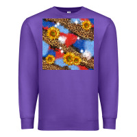 Purple western 4th of july seamless pattern Premium Sweatshirt - BundleAndBundleShop