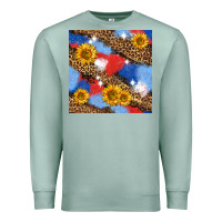 Seafoam western 4th of july seamless pattern Premium Sweatshirt - BundleAndBundleShop