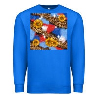 True Royal western 4th of july seamless pattern Premium Sweatshirt - BundleAndBundleShop
