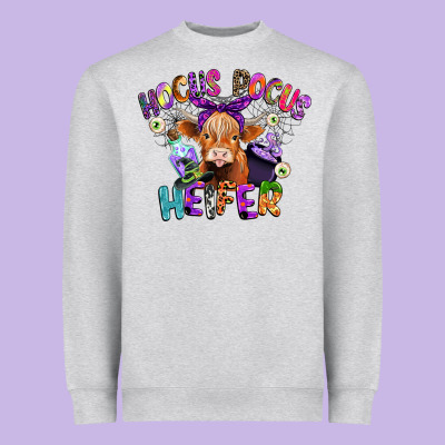 Hocus Pocus Heifer Heavyweight Sweatshirt Designed By Cowgirlartshop