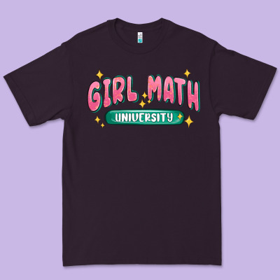 Girl Math University Premium Tee Designed By Maliassmallbusiness