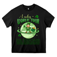 Black lucky world tour st. patrick's day Heavy Core Tee - MaliasSmallBusiness