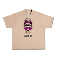 Burro Purple Glitter, Leopard Patterned Mom Skull Urban Heavy Tee - Bettercallsaul