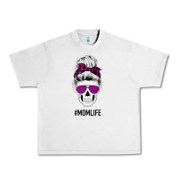 Lunar Rock Purple Glitter, Leopard Patterned Mom Skull Urban Heavy Tee - Bettercallsaul