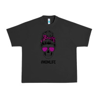 Pigment Black Purple Glitter, Leopard Patterned Mom Skull Urban Heavy Tee - Bettercallsaul
