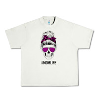 Pistachio Purple Glitter, Leopard Patterned Mom Skull Urban Heavy Tee - Bettercallsaul