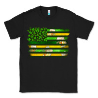 Black st patrick's day american flag Classic Tee - Artiststas