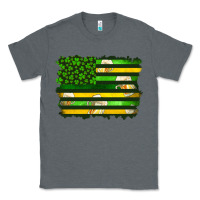 Charcoal Heather st patrick's day american flag Classic Tee - Artiststas