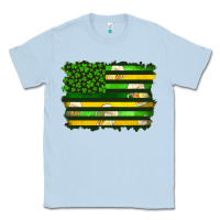 Dusty Blue st patrick's day american flag Classic Tee - Artiststas