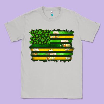 St Patrick's Day American Flag Classic Tee Designed By Artiststas