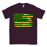 Plum st patrick's day american flag Classic Tee - Artiststas