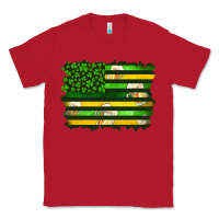 Red st patrick's day american flag Classic Tee - Artiststas