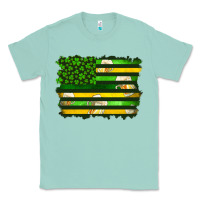Seafoam st patrick's day american flag Classic Tee - Artiststas