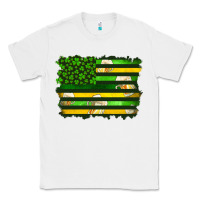 White st patrick's day american flag Classic Tee - Artiststas