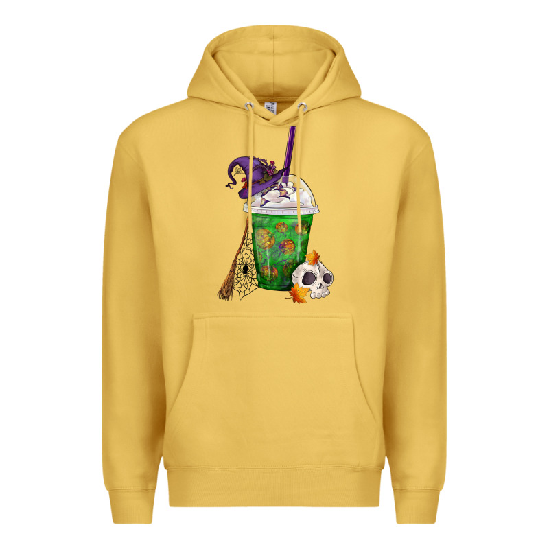 Halloween Spooky Pumpkins Frappe Premium Hoodie by FaDigitalArtStudio | Teevron