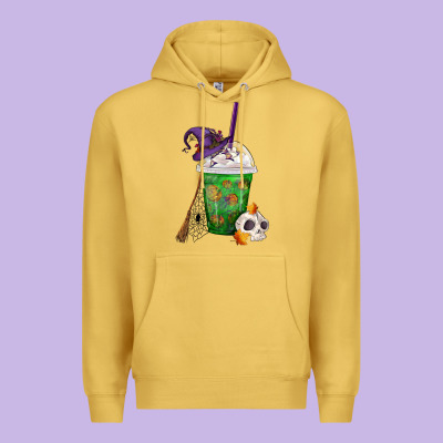 Halloween Spooky Pumpkins Frappe Premium Hoodie Designed By Fadigitalartstudio