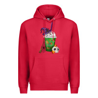 Cardinal Halloween Spooky Pumpkins Frappe Premium Hoodie - FaDigitalArtStudio