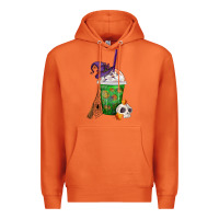 Carrot Halloween Spooky Pumpkins Frappe Premium Hoodie - FaDigitalArtStudio