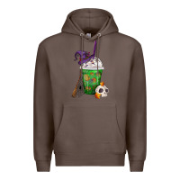 Coffee Halloween Spooky Pumpkins Frappe Premium Hoodie - FaDigitalArtStudio