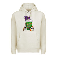 Oatmeal Heather Halloween Spooky Pumpkins Frappe Premium Hoodie - FaDigitalArtStudio