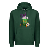 Sports Green Halloween Spooky Pumpkins Frappe Premium Hoodie - FaDigitalArtStudio