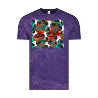 Cloud Purple holstein cows with gemstone Vintage Tee - BarkalooDesign