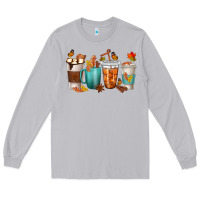 Moon Dust Thankful Coffee Cups Long Sleeve Tee - texasbilliewilder
