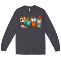 Smoke Thankful Coffee Cups Long Sleeve Tee - texasbilliewilder