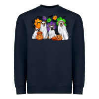 Navy ghost dogs Heavyweight Sweatshirt - CowGirlArtShop