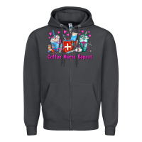 Smoke Coffee Nurse Repeat Nurse Coffee Cups Zipper Hoodie - FaDigitalArtStudio