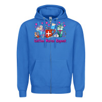 True Royal Coffee Nurse Repeat Nurse Coffee Cups Zipper Hoodie - FaDigitalArtStudio