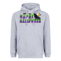 Heather Grey happy halloween Heavyweight Hoodie - BundleAndBundleShop