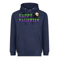 Navy happy halloween Heavyweight Hoodie - BundleAndBundleShop