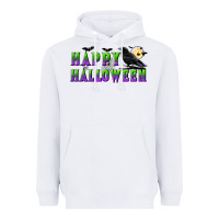 White happy halloween Heavyweight Hoodie - BundleAndBundleShop