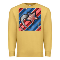 Stripes & Stars Seamless Pattern Premium Sweatshirt | Teevron