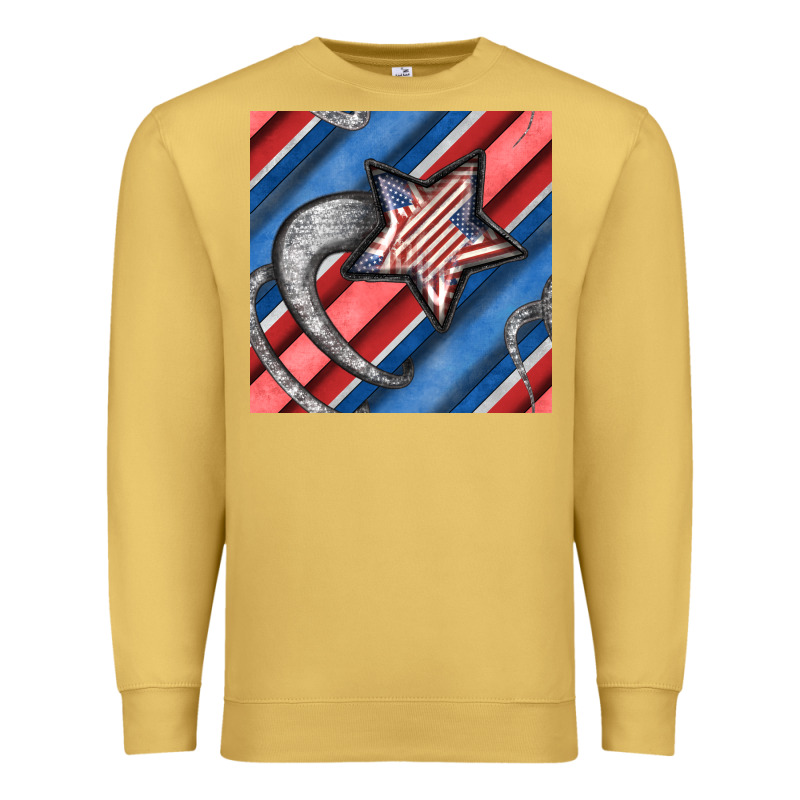 Stripes & Stars Seamless Pattern Premium Sweatshirt by BundleAndBundleShop | Teevron