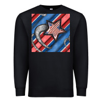 Black stripes & stars seamless pattern Premium Sweatshirt - BundleAndBundleShop