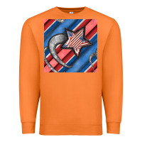Carrot stripes & stars seamless pattern Premium Sweatshirt - BundleAndBundleShop