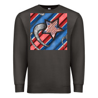 Smoke stripes & stars seamless pattern Premium Sweatshirt - BundleAndBundleShop