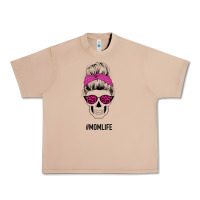 Burro Pink Glitter, Leopard Pattern Mom Skull Urban Heavy Tee - Bettercallsaul