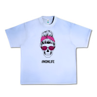 Grape Ice Pink Glitter, Leopard Pattern Mom Skull Urban Heavy Tee - Bettercallsaul