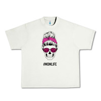 Pistachio Pink Glitter, Leopard Pattern Mom Skull Urban Heavy Tee - Bettercallsaul
