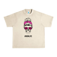 Sandshell Pink Glitter, Leopard Pattern Mom Skull Urban Heavy Tee - Bettercallsaul