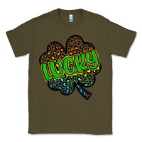 Army Green lucky st patrick s day Classic Tee - Artiststas