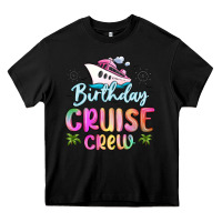 Black birthday cruise crew Heavy Core Tee - MaliasSmallBusiness